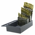 Drillco 29PC TiN Tipped Drill Set 1/16-1/2 BY 64ths 450T29